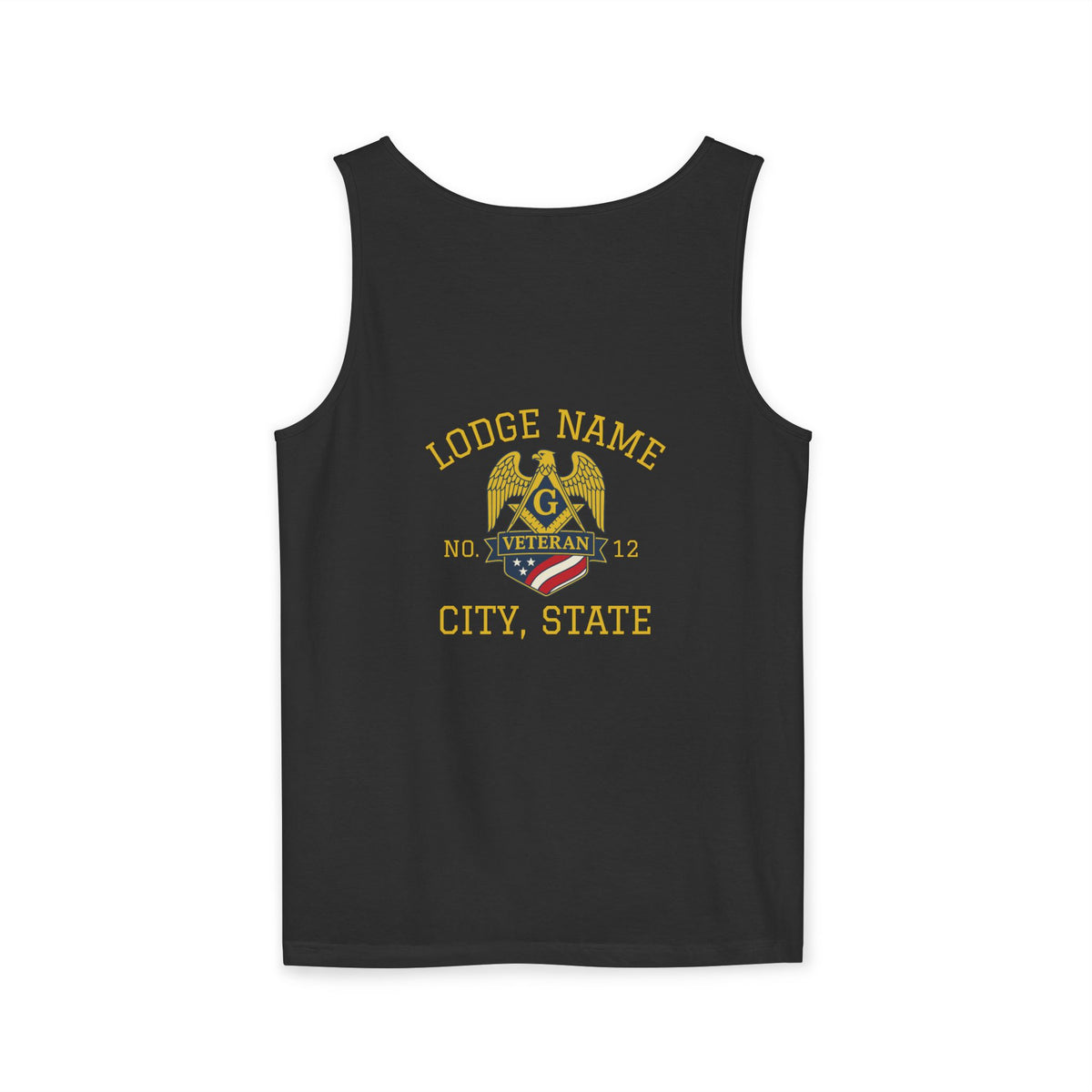 Master Mason Blue Lodge Tank Top - Personalizable Veteran Mason - Bricks Masons