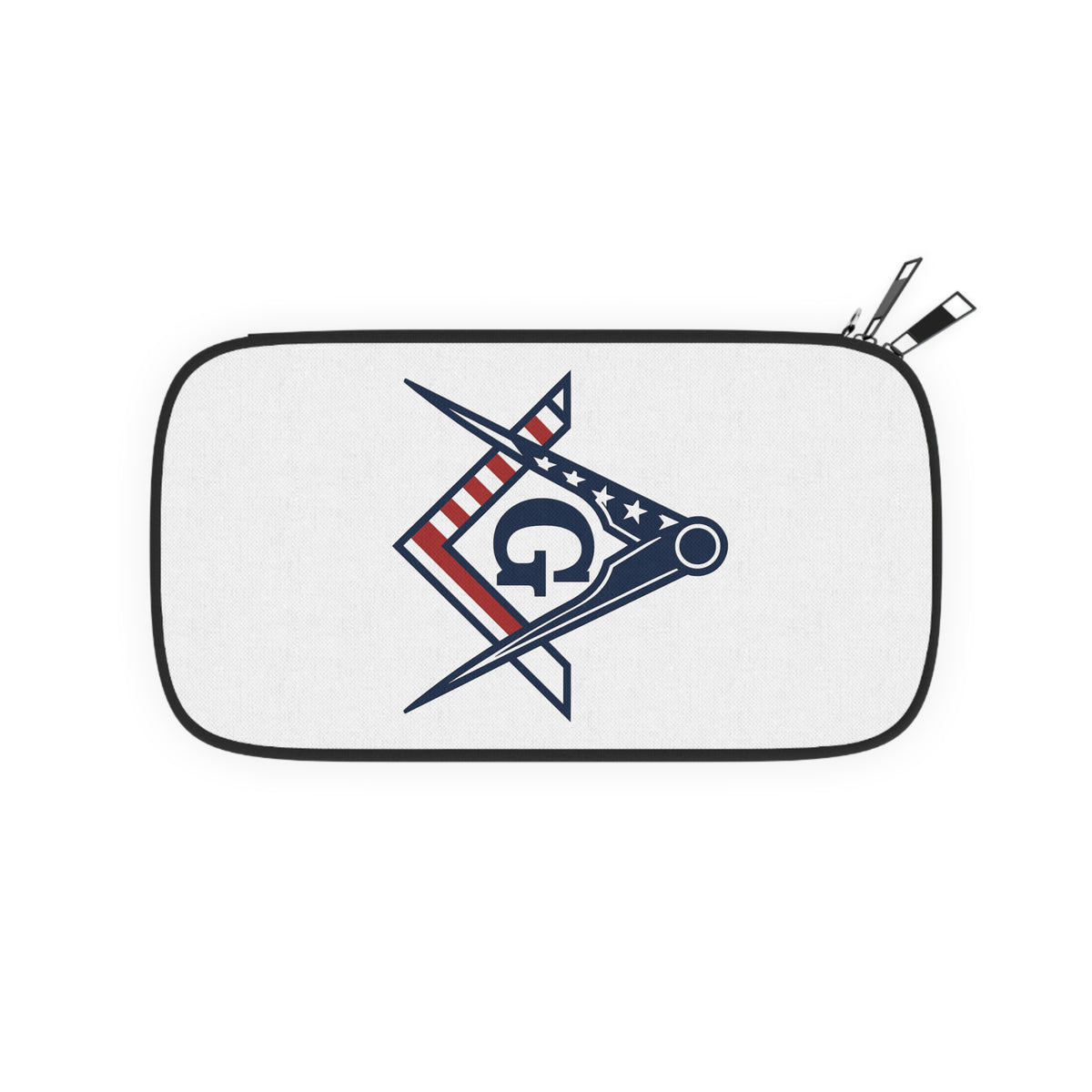 Master Mason Blue Lodge Passport Wallet - US Flag Square & Compass G - Bricks Masons