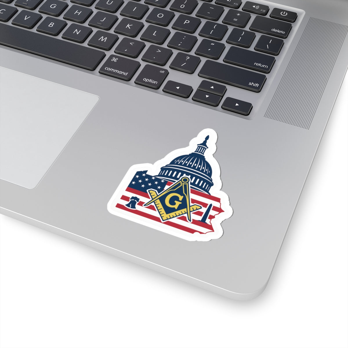 Master Mason Blue Lodge Sticker Decal - Kiss-Cut Washington D.C. - Bricks Masons