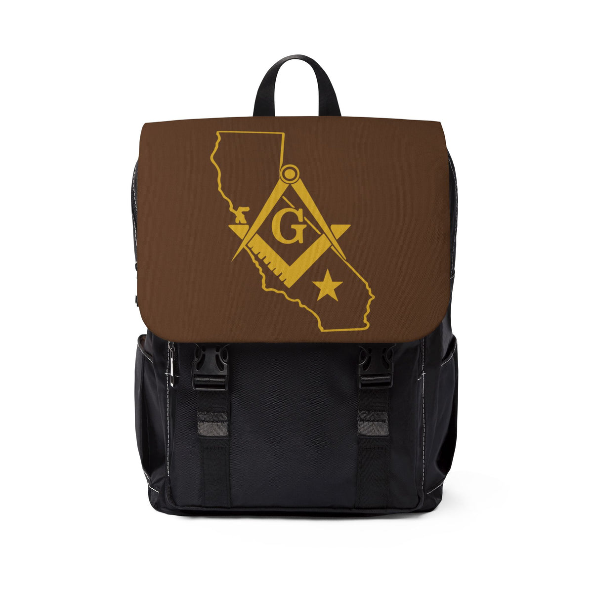 Master Mason Blue Lodge Backpack - California Mason With Multiple Compartments - Bricks Masons