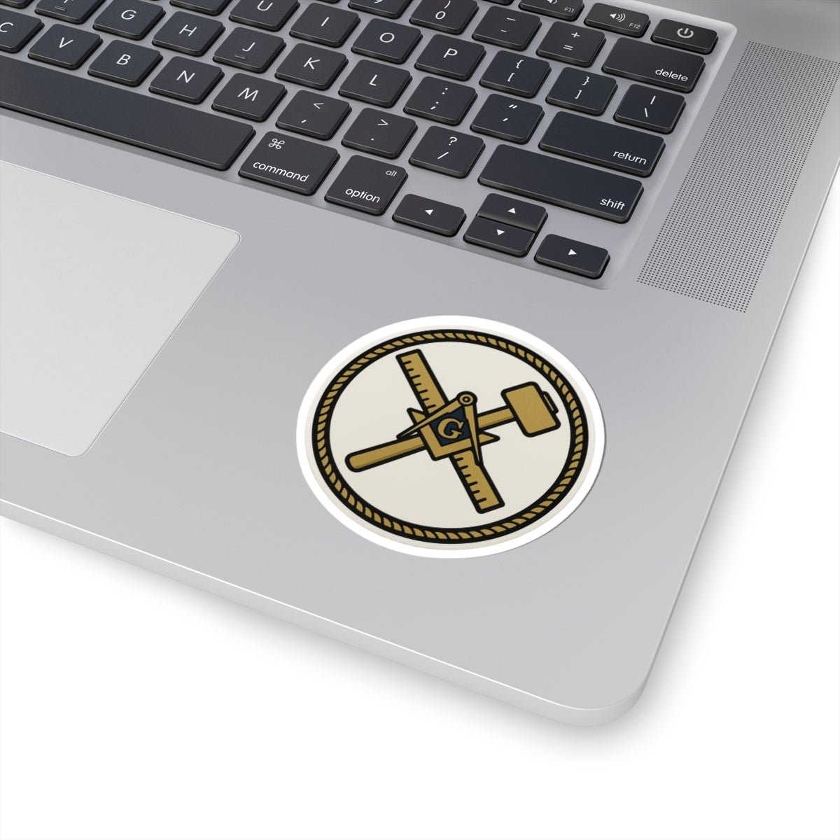 Master Mason Blue Lodge Sticker Decal - Kiss-Cut Colorful - Bricks Masons