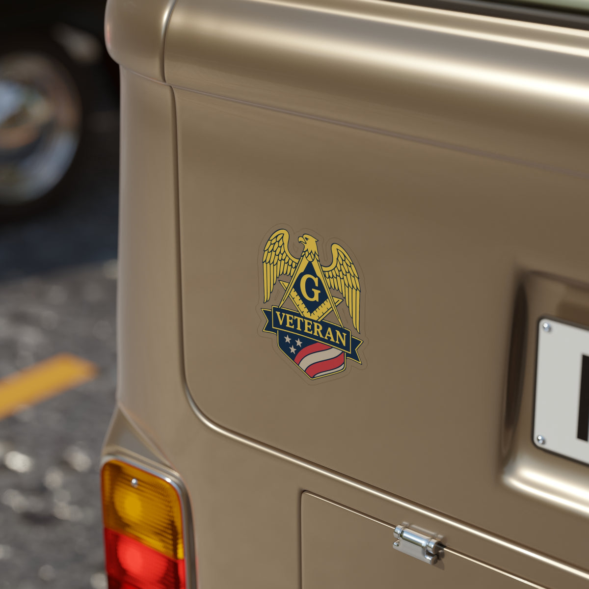 Master Mason Blue Lodge Sticker Decal - Water Resistant Vinyl Veteran Mason - Bricks Masons