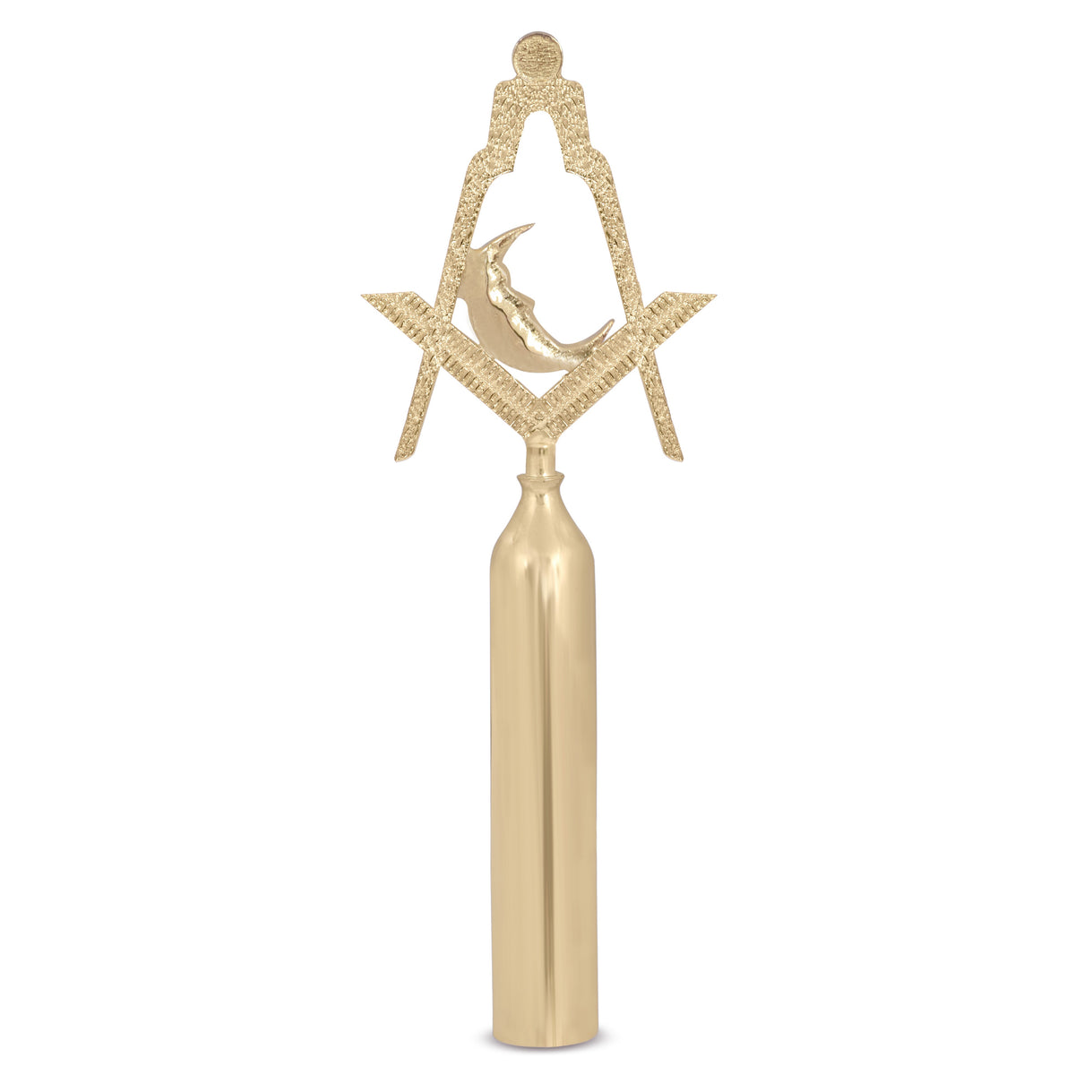 Junior Deacon Blue Lodge Rod Top - Gold Plated - Bricks Masons