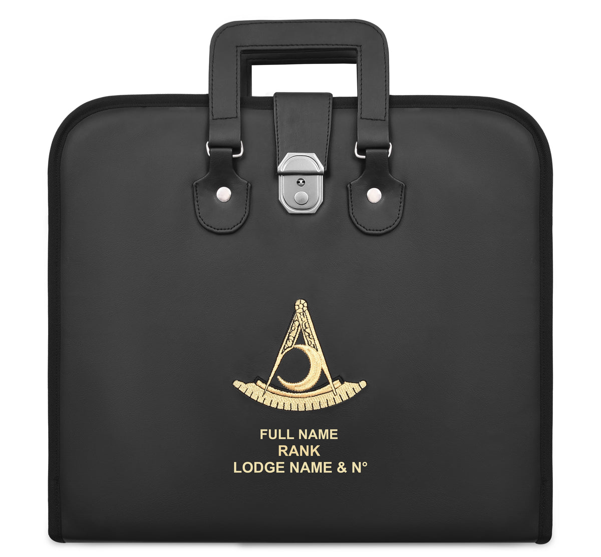 Past District Deputy Grand Master Blue Lodge Apron Case - Custom Embroidered Case - Bricks Masons