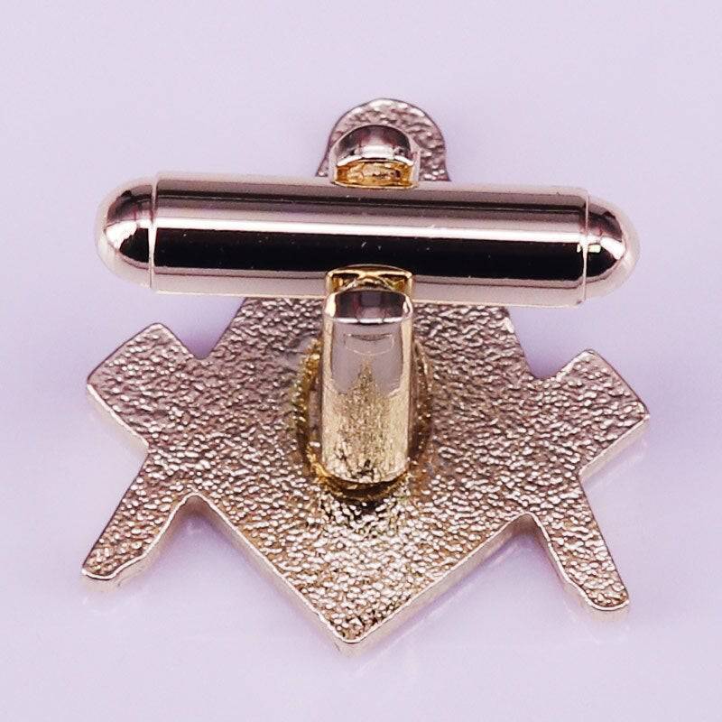 Master Mason Blue Lodge Cufflink - Compass and Square G - Bricks Masons