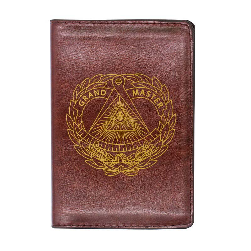 Grand Master Blue Lodge Wallet - Black & Brown - Bricks Masons
