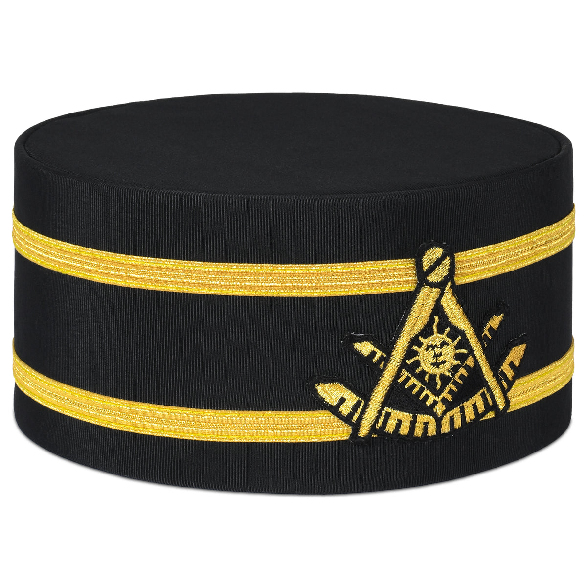 Past Master Blue Lodge California Regulation Crown Cap - Double Gold Braid - Bricks Masons