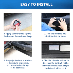 Royal Arch Chapter Car Door Light Projector - Customizable Wireless LED - Bricks Masons