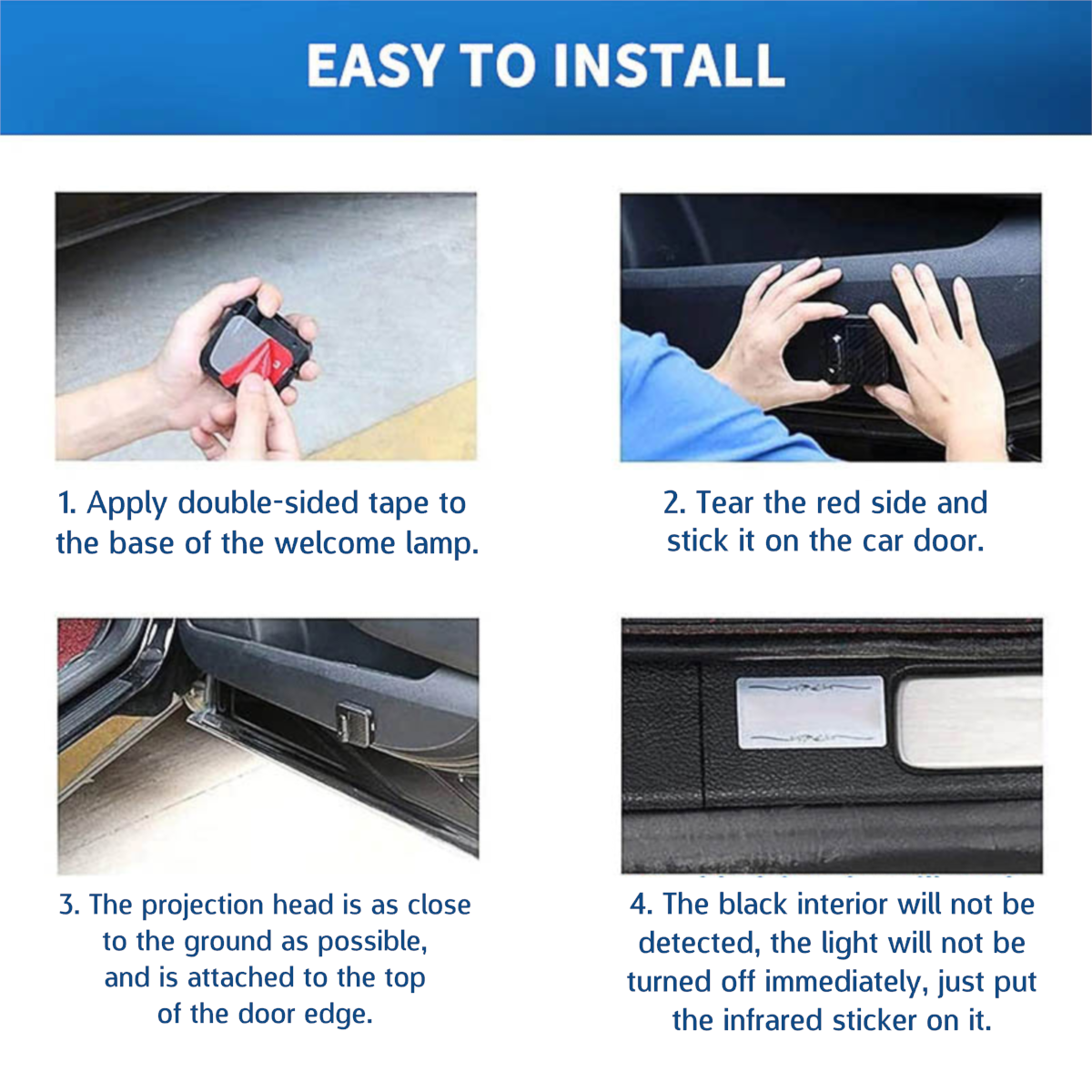 32nd Degree Scottish Rite Car Door Light Projector - Customizable Wireless LED Wings Down - Bricks Masons