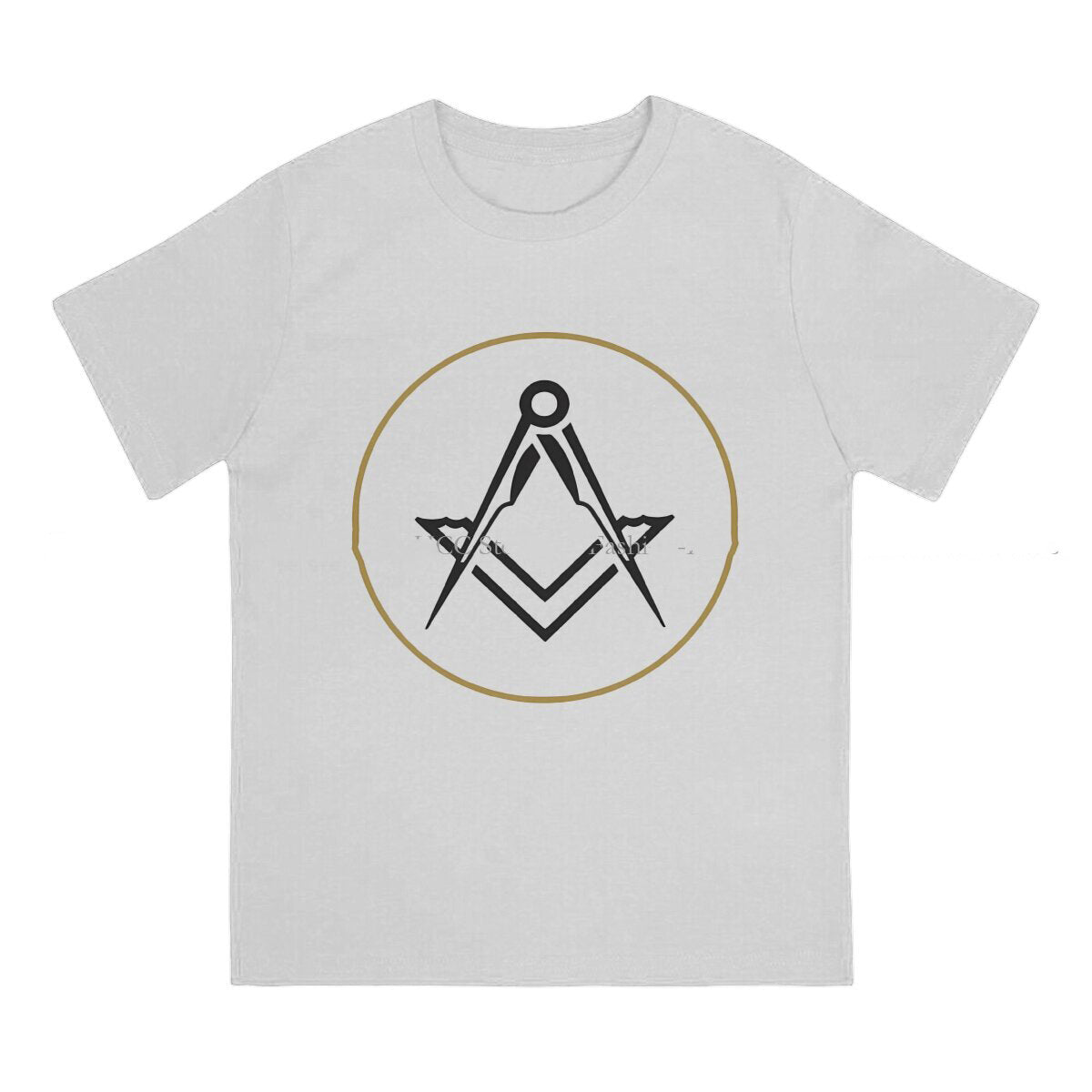 Master Mason Blue Lodge T-Shirt -  Polyester Gold Square Compass