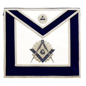 Master Mason Blue Lodge Apron - Royal Blue Velvet