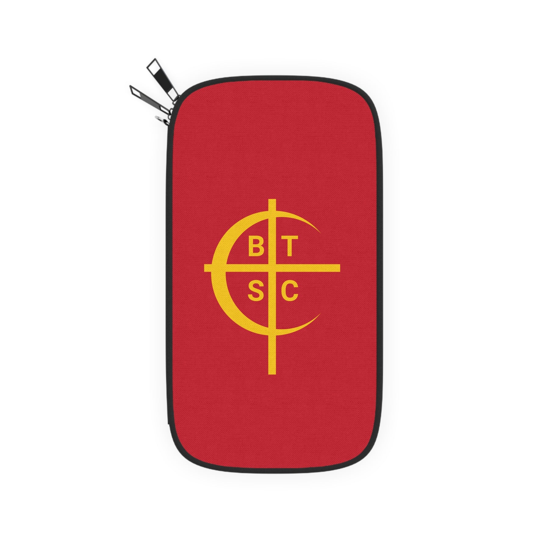 Council of Crusaders Passport Wallet - Red With Shoulder & Wrist Strap - Bricks Masons