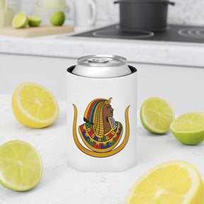 DOI Can Cooler - Colorful Emblem On White Polyester - Bricks Masons