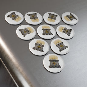 Master Mason Blue Lodge Magnet - Decorative Refrigerator - Bricks Masons