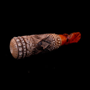 Master Mason Blue Lodge Cigarette Holder - Natural Wax Square & Compass G - Bricks Masons