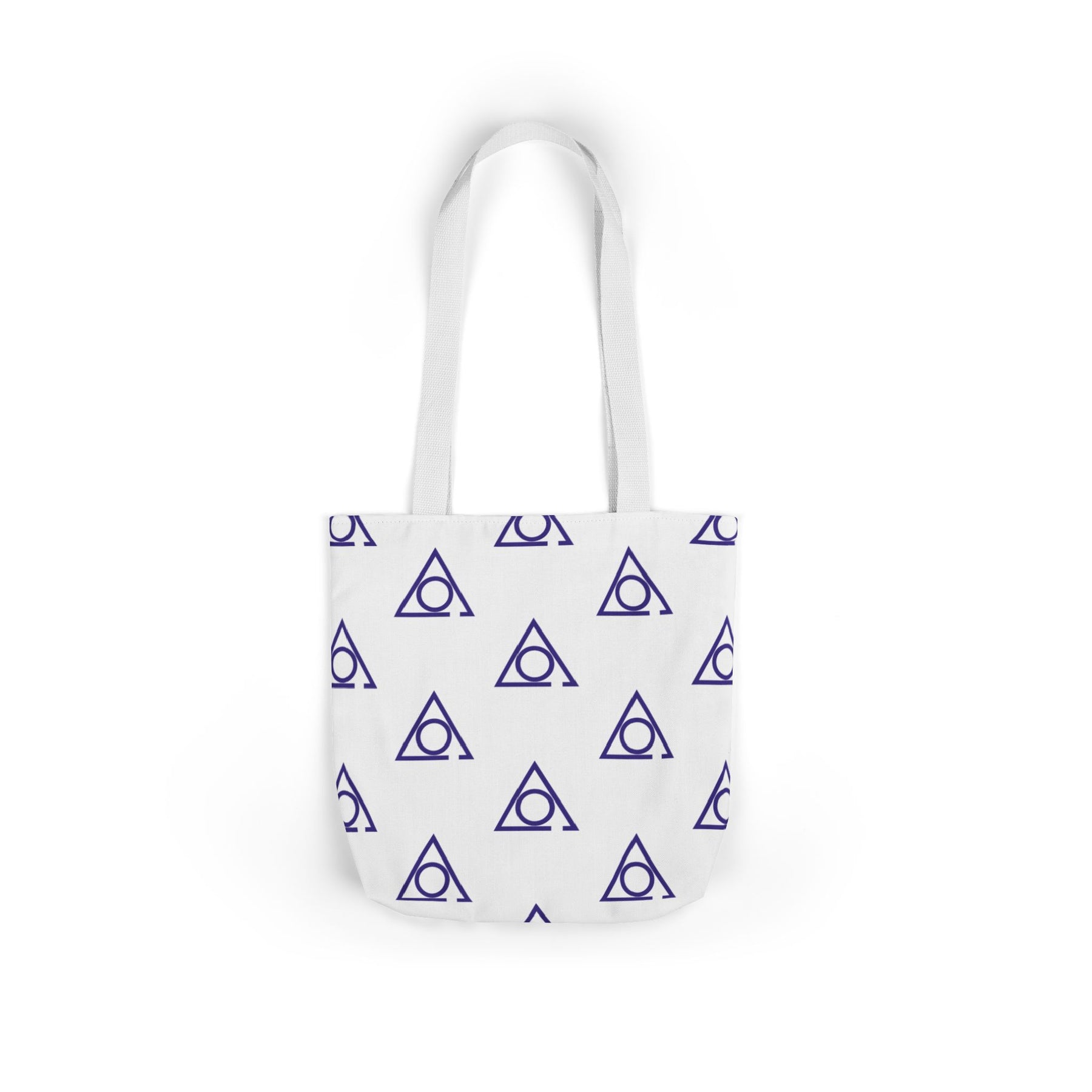 LOCOP Tote Bag - White & Purple Polyester - Bricks Masons
