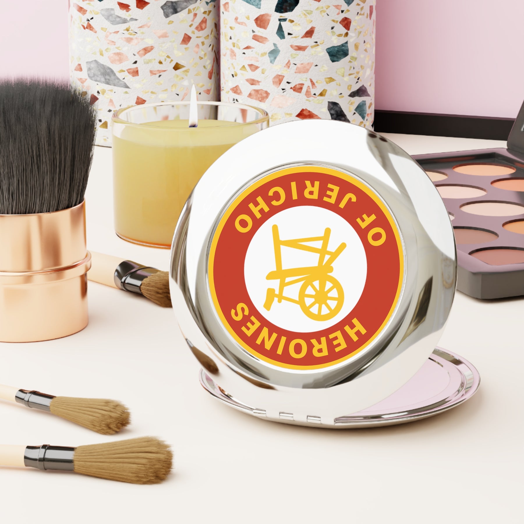 Compact Travel Mirror - Bricks Masons