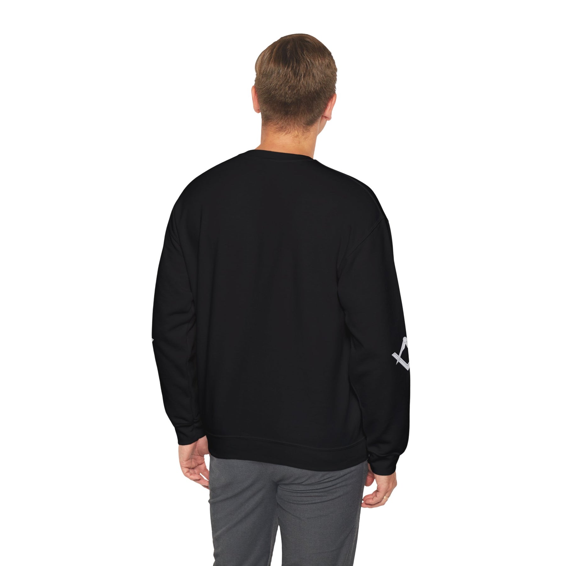 Master Mason Blue Lodge Sweatshirt - Faith Hope & Charity with Square & Compasses - Bricks Masons