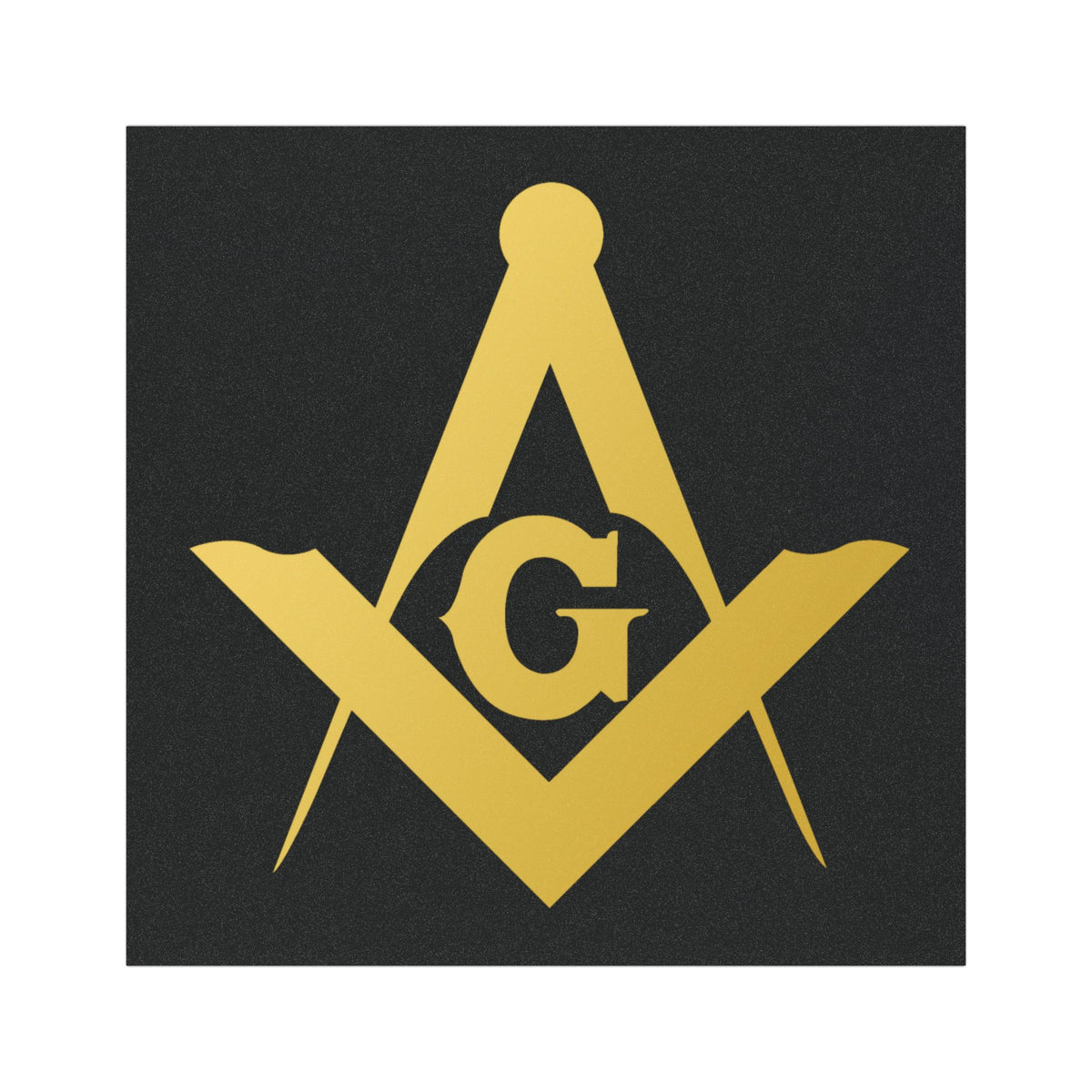 Master Mason Blue Lodge Car Emblem - Square & Compass G Magnetic Medallion - Bricks Masons