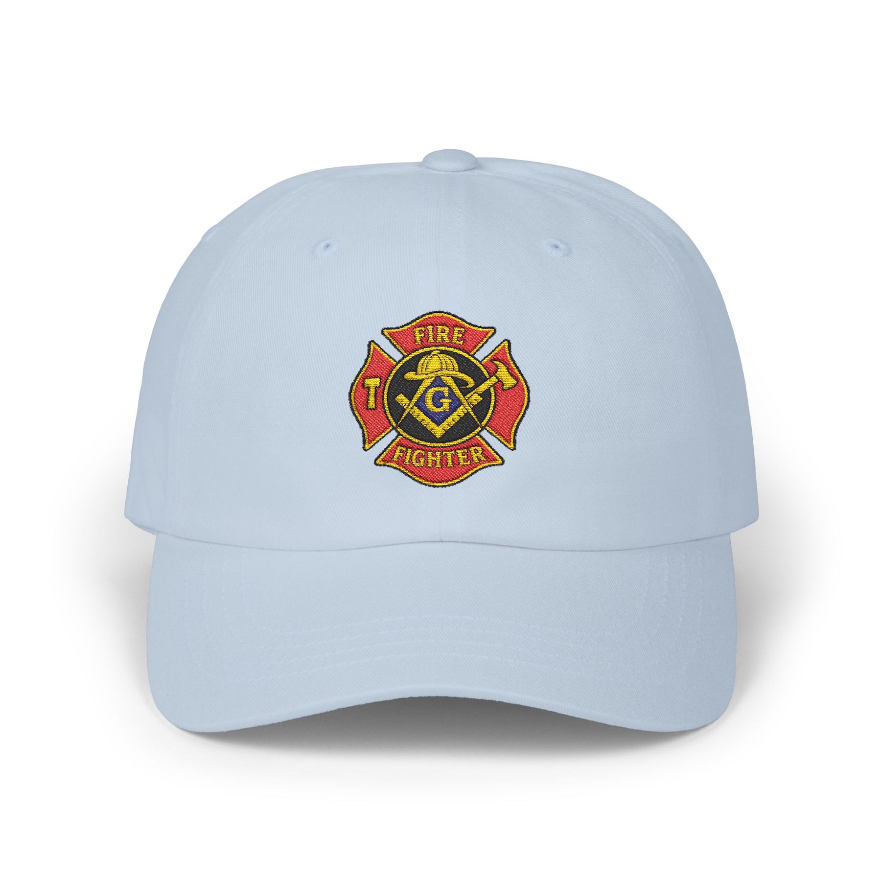 Master Mason Blue Lodge Baseball Cap - Embroidered Firefighter Mason Dad Cap - Bricks Masons