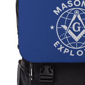 Master Mason Blue Lodge Backpack - Blue Masonic Explorer - Bricks Masons