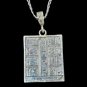 Wiccan Pendant First Pentacle consecrated to the Moon Silver 4.5 cm 18 g 44 Seals of Solomon Art 117 - Bricks Masons