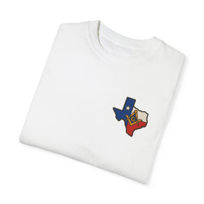 Master Mason Blue Lodge T-Shirt - Garment-Dyed Texas Mason - Bricks Masons