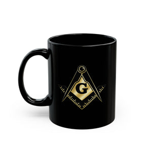 11oz Black Mug - Bricks Masons