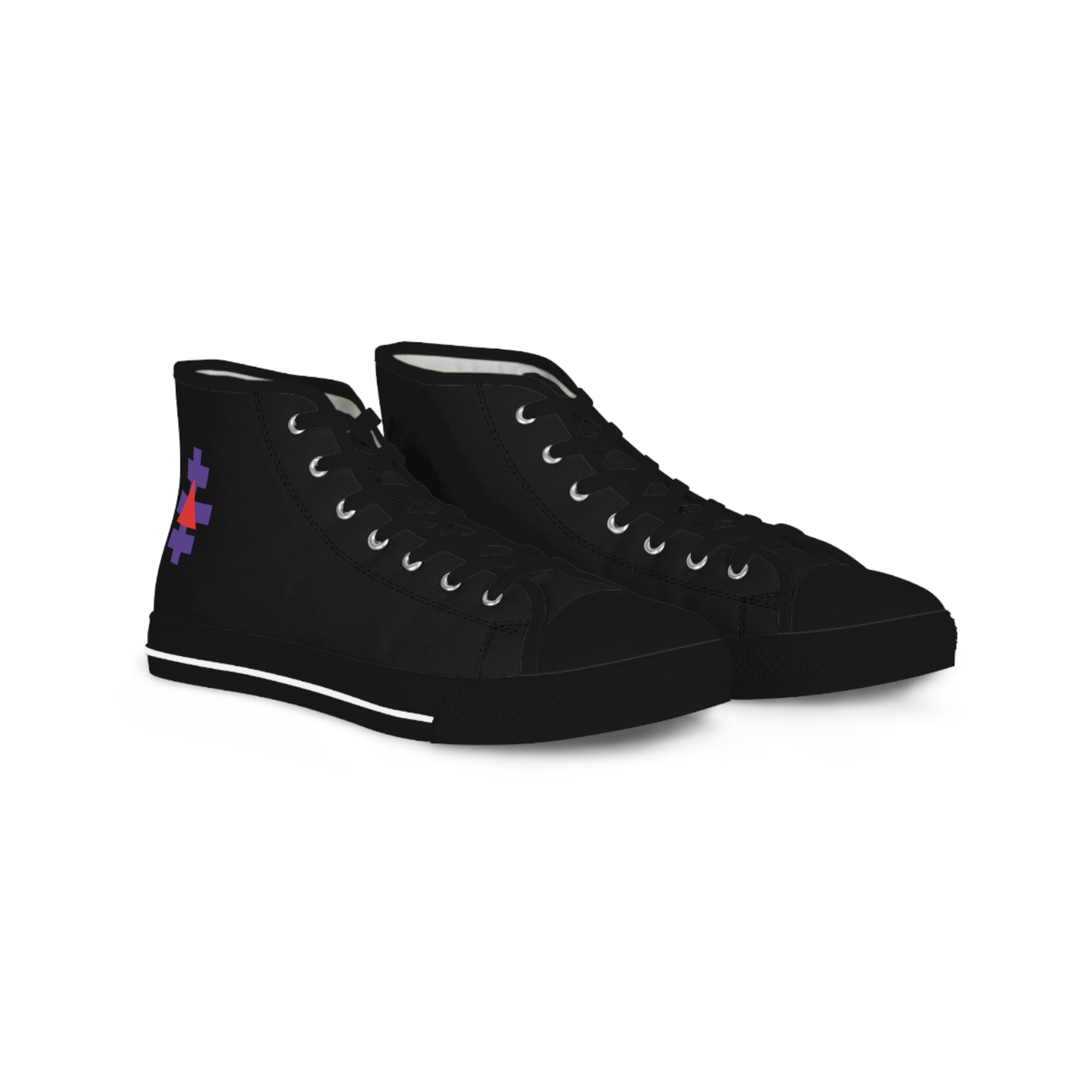 Knight Templar Priests Sneaker - High Top Black & White - Bricks Masons