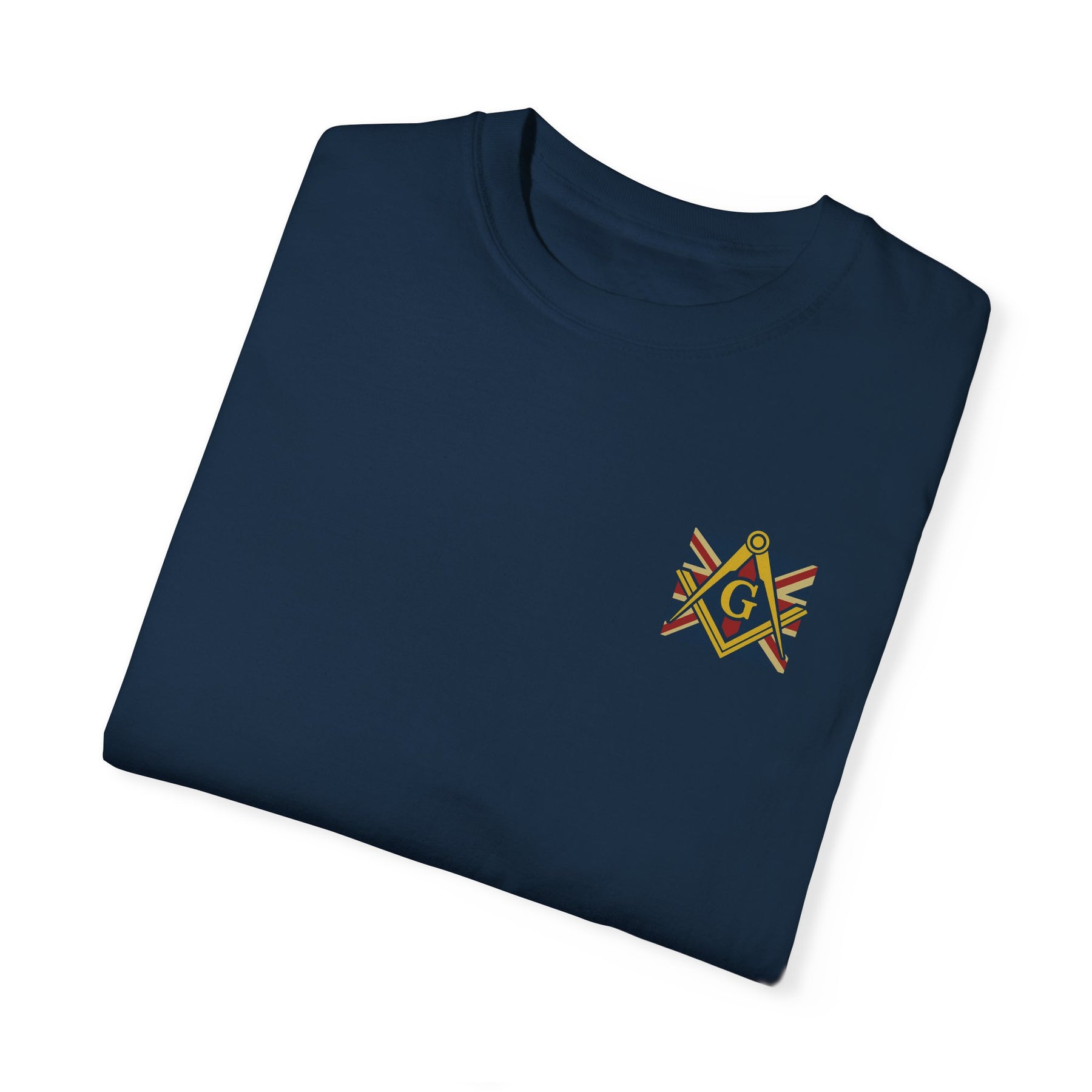 Master Mason Craft T-Shirt - United Kingdom Mason Garment-Dyed Tee - Bricks Masons