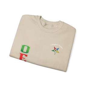 OES Sweatshirt - Colorful Eastern Star & Initials with Personalization - Bricks Masons