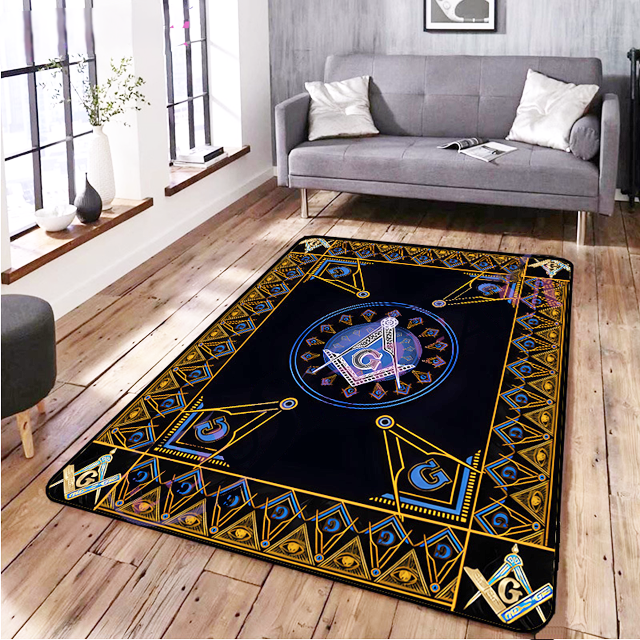 Masonic Rug - Various Designs & Colors - Bricks Masons