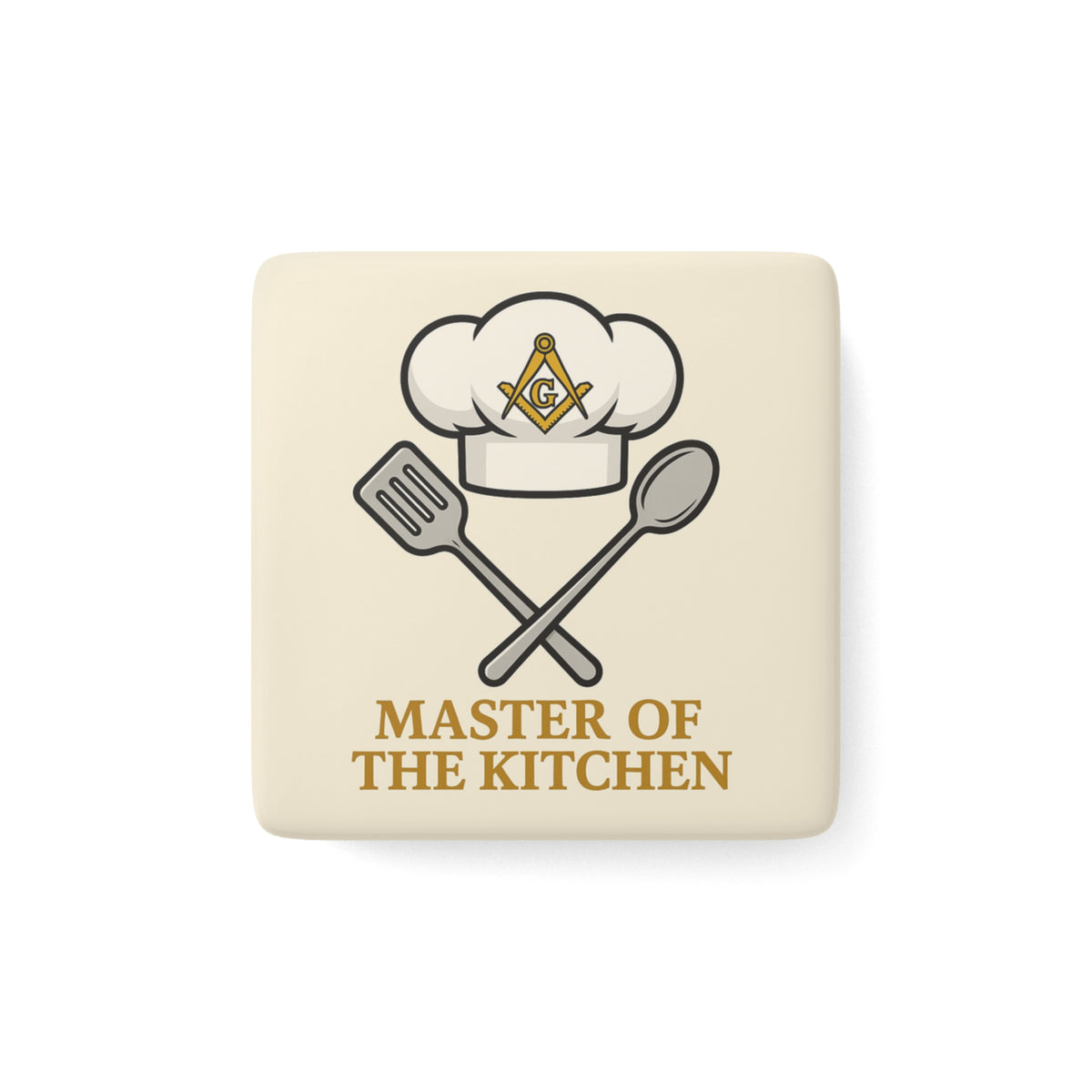 Master Mason Blue Lodge Magnet - Porcelain With Magnet - Bricks Masons