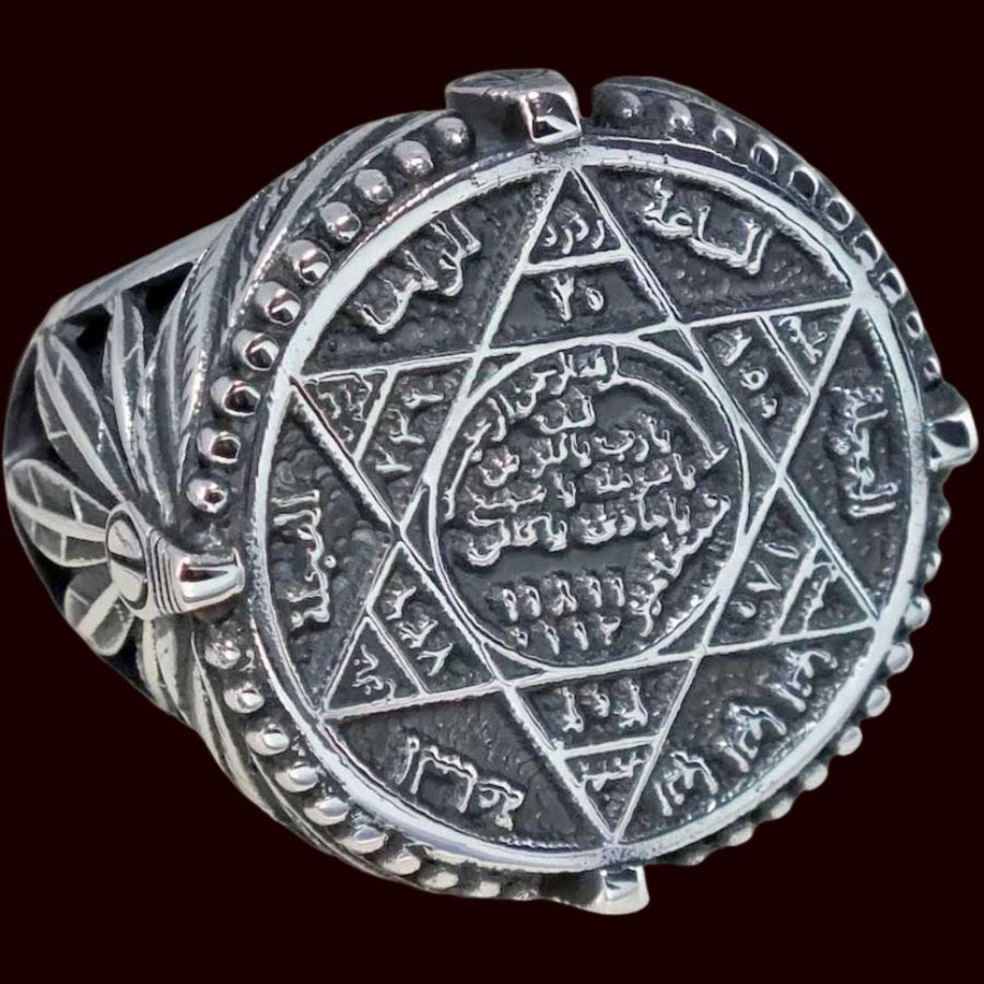 Suleiman Solomon Signet Ring, Silver, 2.3 cm, 17.5 g, Art. 1316 - Bricks Masons