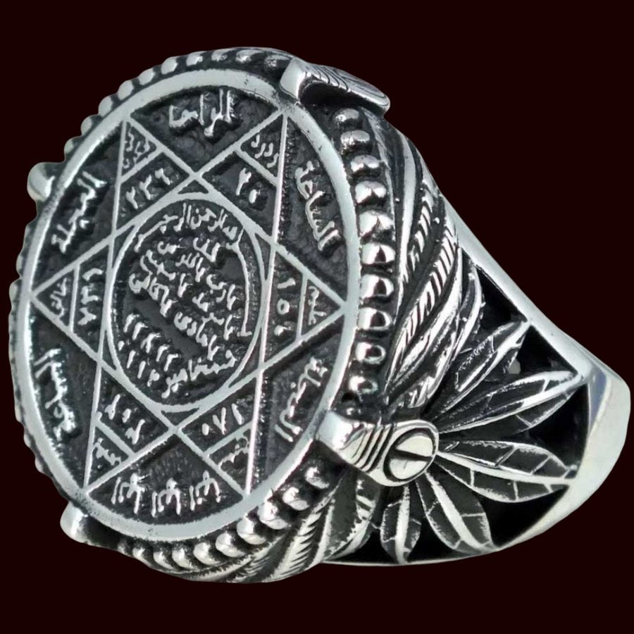 Suleiman Solomon Signet Ring, Silver, 2.3 cm, 17.5 g, Art. 1316 - Bricks Masons