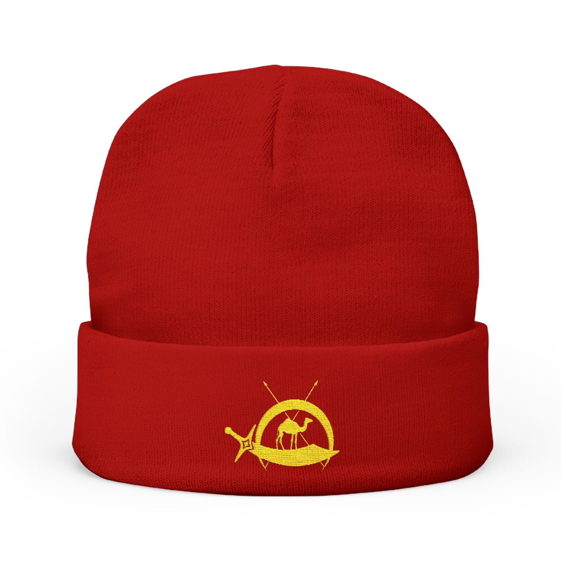 DOKO Beanie - Knit Embroidery Emblem - Bricks Masons