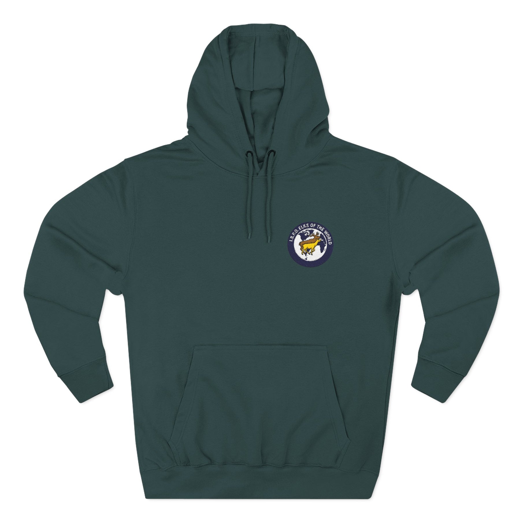 Elks of the World Hoodie - Embroidered Front Design - Bricks Masons