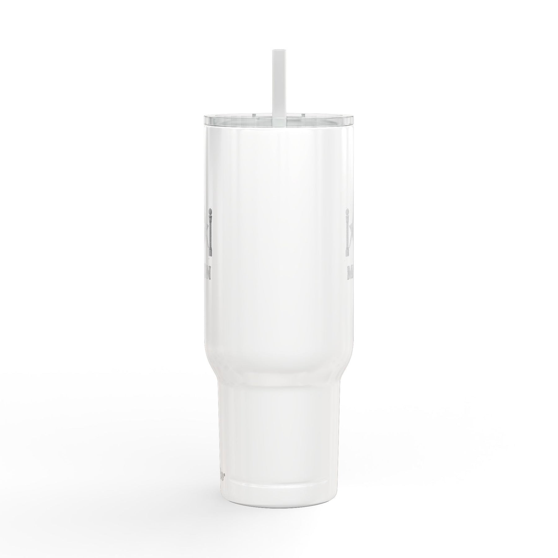 Vaso de cuello redondo de la Logia Azul de Maestro Masón - Cuadrado y Compás G con pilares gemelos