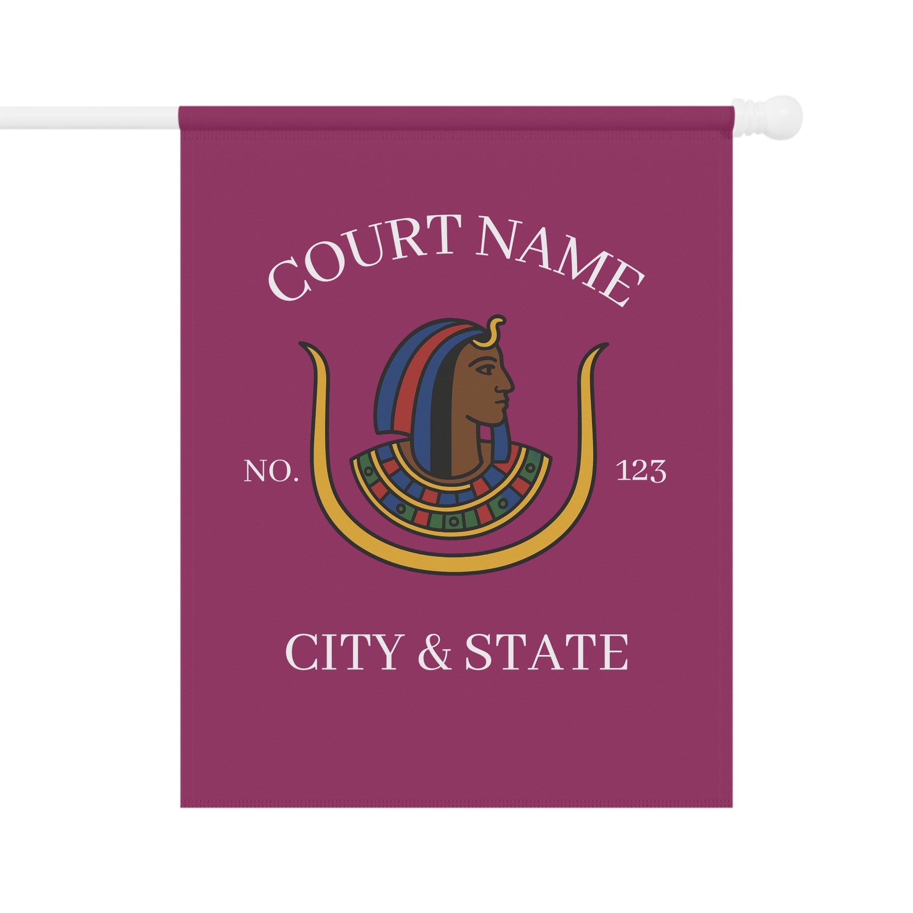 DOI Yard Flag - Printed Poly Poplin With Personalization - Bricks Masons