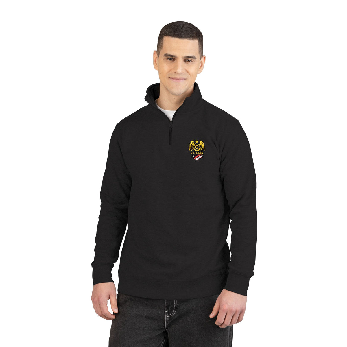 Master Mason Blue Lodge Sweatshirt - S&C G Veteran Mason Embroidery - Bricks Masons