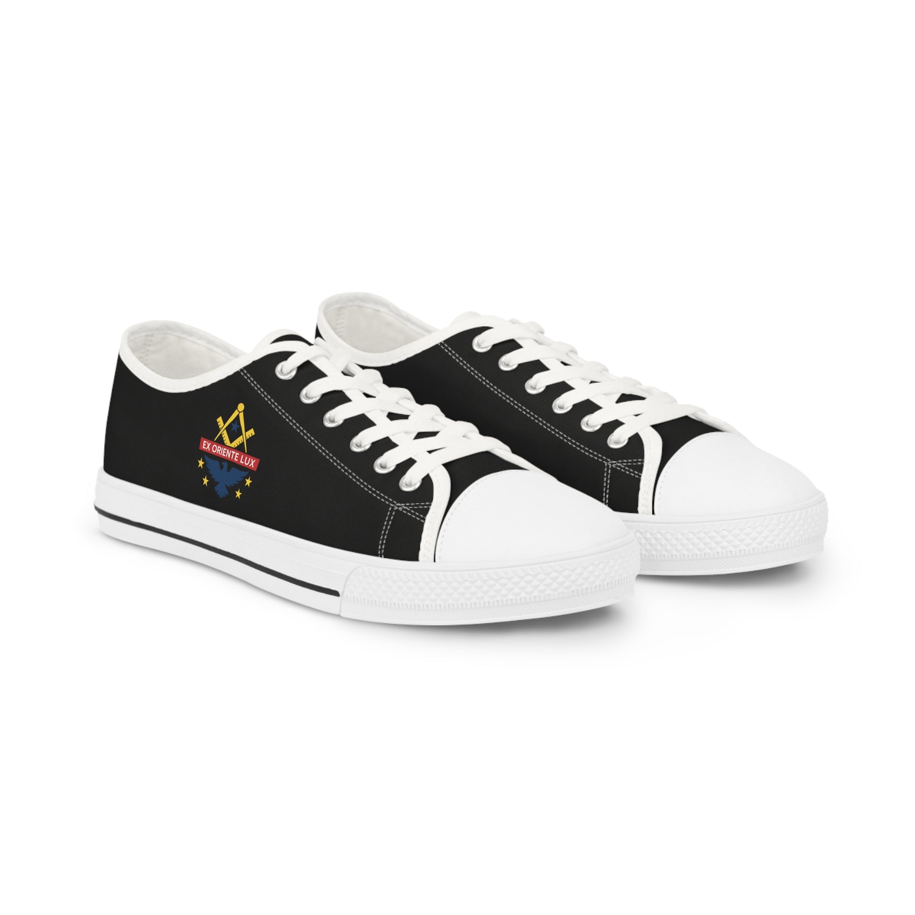 National Sojourners Sneaker - Low Top Sneaker Black & White - Bricks Masons