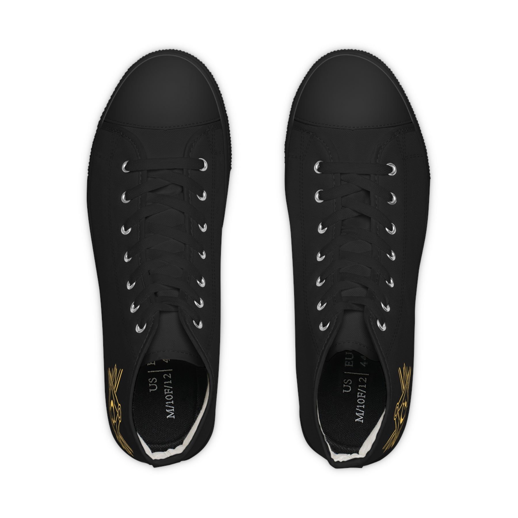 Master Mason Craft Sneaker - High Top Black & White S&C G Gold - Bricks Masons