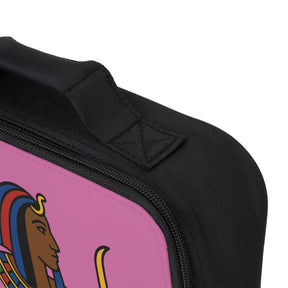 DOI Lunch Bag - Pink Fully Insulated With Zipper Closure - Bricks Masons