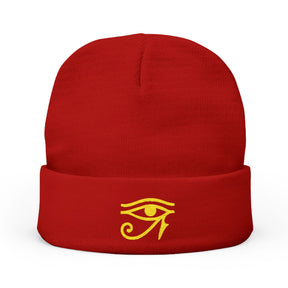 Ancient Egypt Beanie - Knit Embroidery Emblem - Bricks Masons
