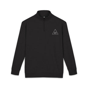 33rd Degree Scottish Rite Sweatshirt - Gold Triangle 33 Embroidery - Bricks Masons