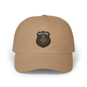 Master Mason Blue Lodge Baseball Cap - Embroidered Police Mason Dad Cap - Bricks Masons