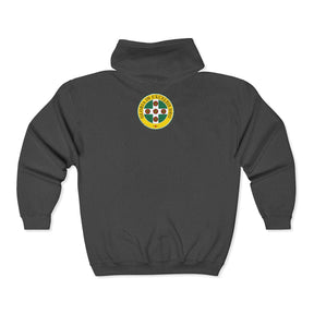 Royal Order of Scotland Hoodie - Zip Up Jacket Front & Back Crest - Bricks Masons
