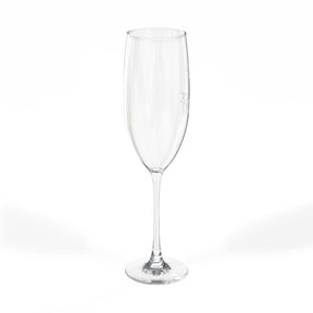 Master Mason Blue Lodge Champagne Flute - Square & Compasses Forget Me Not