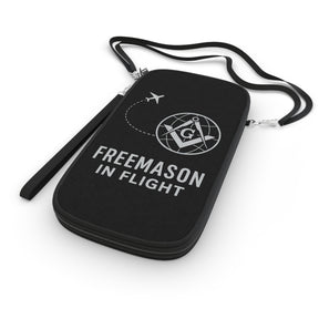 Master Mason Blue Lodge Passport Wallet - Freemason In Flight Storage Pockets - Bricks Masons