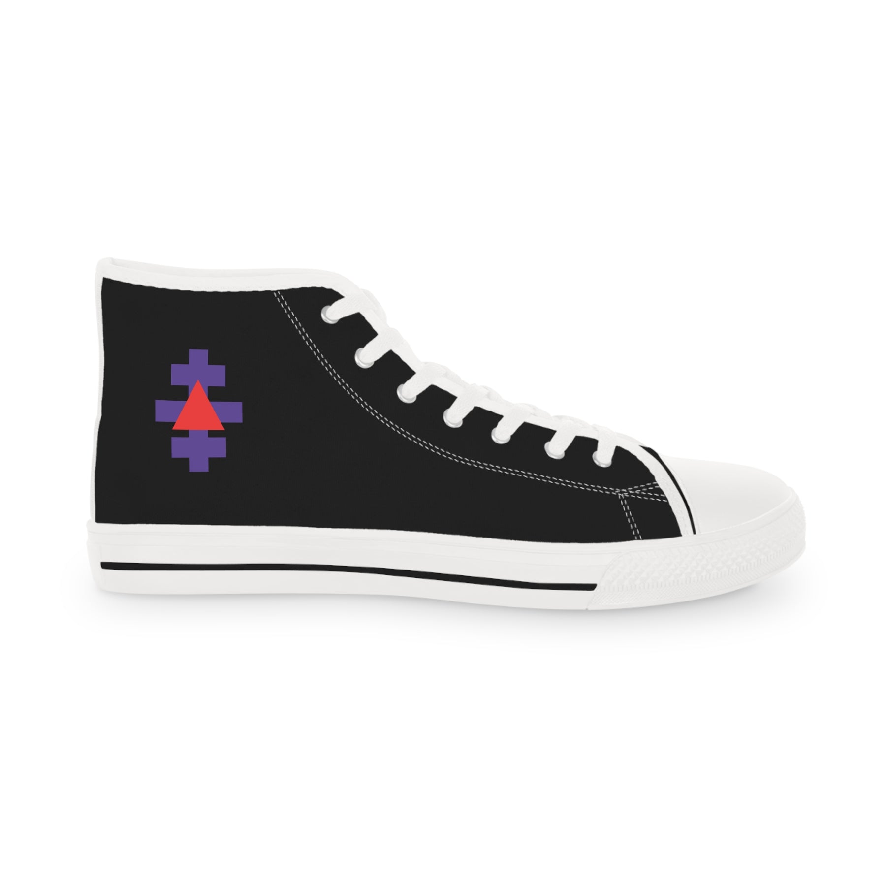 Knight Templar Priests Sneaker - High Top Black & White - Bricks Masons